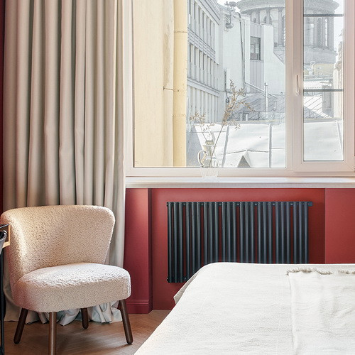 Стальной трубчатый радиатор отопления Empatiko Takt S2-952-500 Coal Black Стальной трубчатый радиатор отопления Empatiko Takt S2-952-500 Coal Black