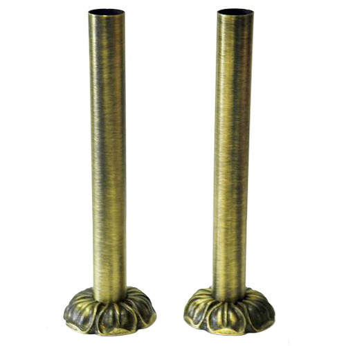 Комплект декоративных трубок и розеток D25,2/L160 мм RETROstyle латунь retro