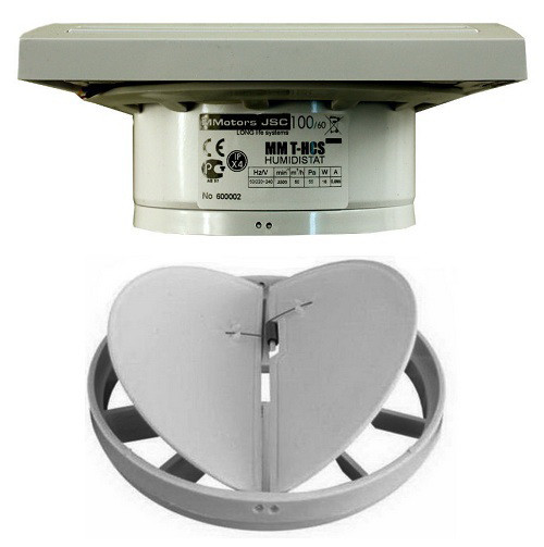 Бытовой вентилятор MMotors JSC MM 100/60, сверхтонкий, квадратный, серый (серебристый)