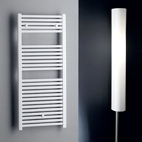 Водяной полотенцесушитель Lazzarini Roma белый прямой 1230х500 Водяной полотенцесушитель Lazzarini Roma белый прямой 1230х500