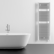 Водяной полотенцесушитель Lazzarini Roma хром прямой 840х500