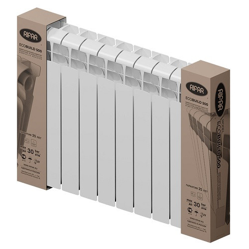 Биметаллический радиатор отопления Rifar EcoBuild 500 11 секций