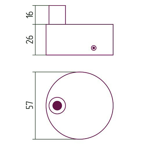 Короб скрытого подключения для электрического полотенцесушителя Короб скрытого подключения для электрического полотенцесушителя