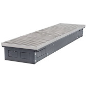 Конвектор внутрипольный VELAR KWHV 250-85-1700, с решеткой цвет - Серебро