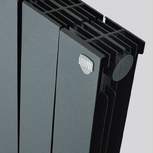 Биметаллический радиатор отопления Royal Thermo PianoForte 500 Noir Sable 6 секции  Биметаллический радиатор отопления Royal Thermo PianoForte 500 Noir Sable 6 секции