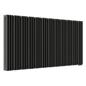 Стальной трубчатый радиатор отопления Empatiko Takt LR2-1912-500 Coal Black 