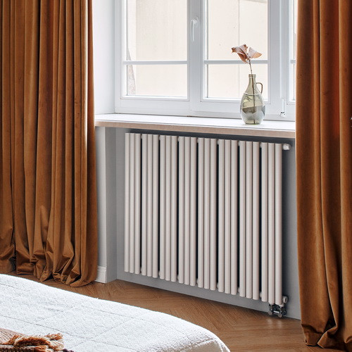 Стальной трубчатый радиатор отопления Empatiko Takt R1-112-1750 Cream Grey