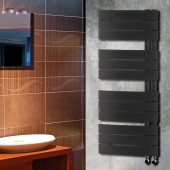 Водяной полотенцесушитель Lazzarini Pieve антрацит изогнутый 1080х550
