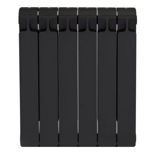 Биметаллический радиатор отопления Rifar Monolit 500 4 секции Антрацит 