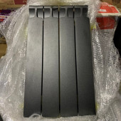 Биметаллический радиатор отопления Rifar Monolit 500 4 секции Антрацит 