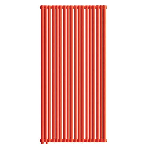 Стальной трубчатый радиатор отопления Empatiko Takt L1-712-2000 Scarlet Red