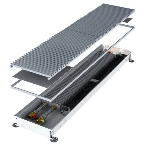 Конвектор внутрипольный VELAR KWHV 250-85-2900, с решеткой цвет - Серебро Конвектор внутрипольный VELAR KWHV 250-85-2900, с решеткой цвет - Серебро