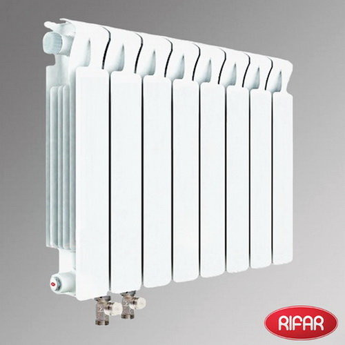 Биметаллический радиатор отопления Rifar Monolit Ventil 300 9 секций Биметаллический радиатор отопления Rifar Monolit Ventil 300 9 секций