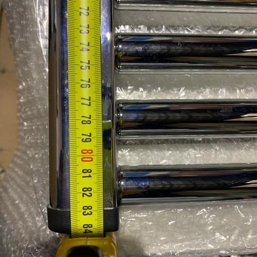 Водяной полотенцесушитель Lazzarini Roma хром прямой 840х500