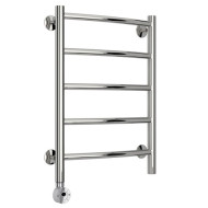 Электрический полотенцесушитель Стилье Формат 12 600х400 левый, хром (без покрытия) Электрический полотенцесушитель Стилье Формат 12 600х400 левый, хром (без покрытия)
