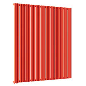 Стальной трубчатый радиатор отопления Empatiko Takt L1-1432-2000 Scarlet Red 1