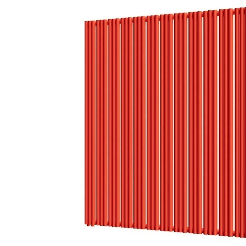 Стальной трубчатый радиатор отопления Empatiko Takt L1-1552-2000 Scarlet Red Стальной трубчатый радиатор отопления Empatiko Takt L1-1552-2000 Scarlet Red