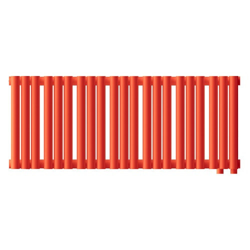 Стальной трубчатый радиатор отопления Empatiko Takt LR2-832-200 Scarlet Red