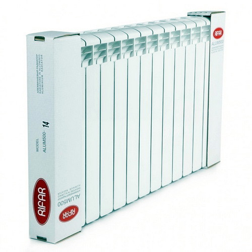 Алюминиевый радиатор отопления Rifar Alum Ventil 500 8 секций Алюминиевый радиатор отопления Rifar Alum Ventil 500 8 секций
