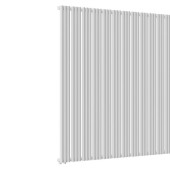 Стальной трубчатый радиатор отопления Empatiko Takt L1-1552-2000 Silk White