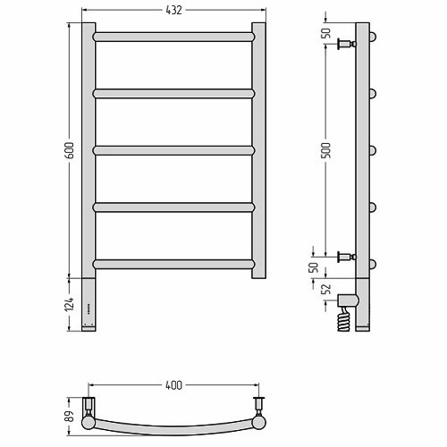 Электрический полотенцесушитель Сунержа Галант 3.0 600х400 МЭМ левый (Без покрытия) Электрический полотенцесушитель Сунержа Галант 3.0 600х400 МЭМ левый (Без покрытия)