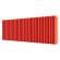 Стальной трубчатый радиатор отопления Empatiko Takt S2-1312-300 Scarlet Red 