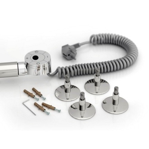 Электрический полотенцесушитель Стилье Формат 22 600х400 правый, хром (без покрытия)