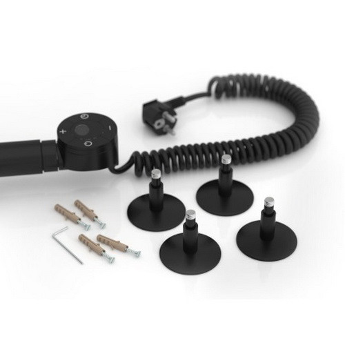 Электрический полотенцесушитель Стилье Формат 22 600х400 правый, матовый чёрный