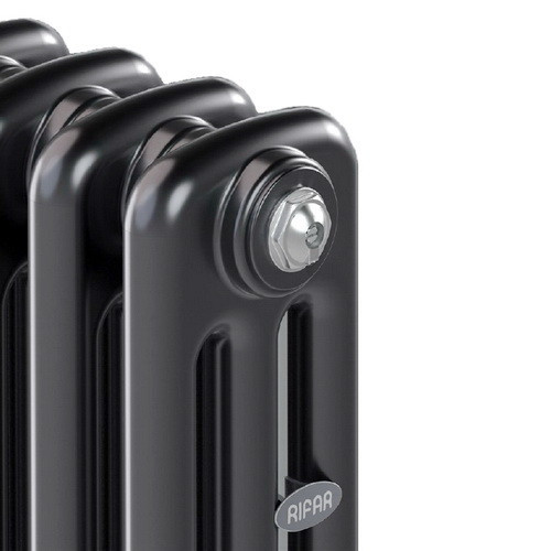 Стальной трубчатый радиатор отопления Rifar Tubog 3180 12 секций Антрацит