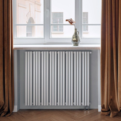 Стальной трубчатый радиатор отопления Empatiko Takt LR2-472-1750 Cream Grey