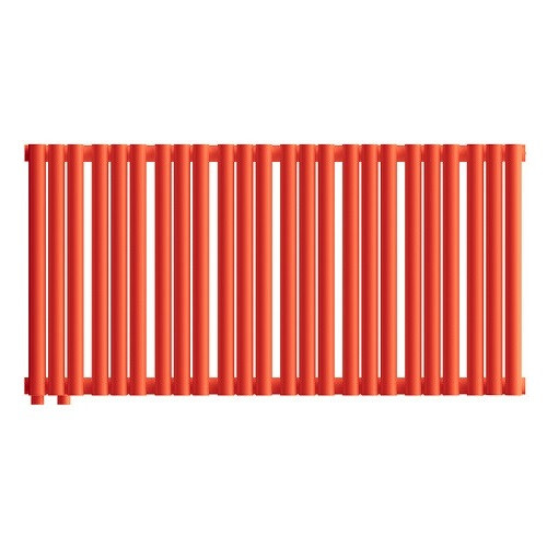 Стальной трубчатый радиатор отопления Empatiko Takt LR2-952-300 Scarlet Red