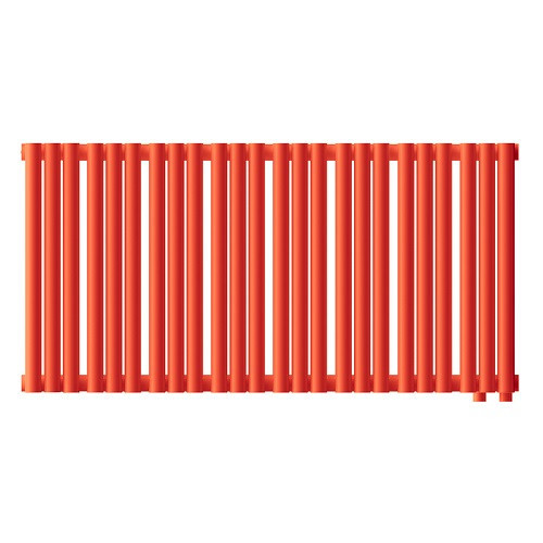 Стальной трубчатый радиатор отопления Empatiko Takt LR2-952-300 Scarlet Red