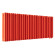 Стальной трубчатый радиатор отопления Empatiko Takt LR2-1072-300 Scarlet Red
