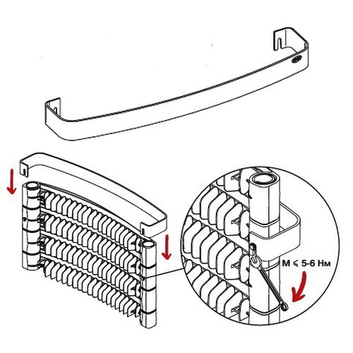 Полка-полотенцесушитель для Rifar Convex 500