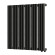 Стальной трубчатый радиатор отопления Empatiko Takt R1-712-500 Coal Black