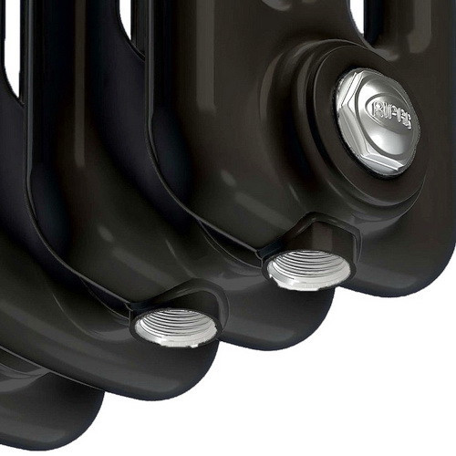 Стальной трубчатый радиатор отопления Rifar Tubog Ventil 3180 DV1 10 секций Антрацит