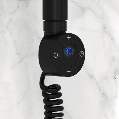 Электрический полотенцесушитель Стилье Формат 22 800х600 правый, матовый чёрный 