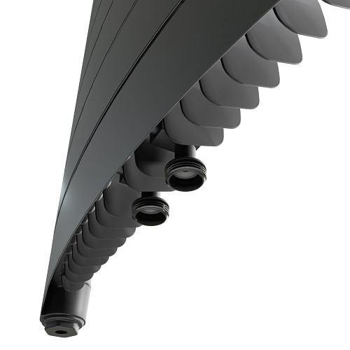 Биметаллический радиатор отопления Rifar Convex Ventil 500-18 Титан