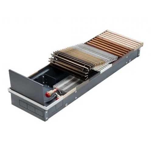 Конвектор внутрипольный VELAR KWH 160-70-4600, с решеткой цвет - Серебро