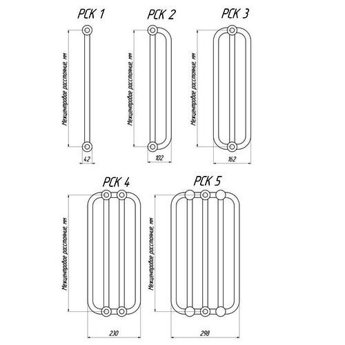 Стальной трубчатый радиатор отопления КЗТО РСК 2-300-8