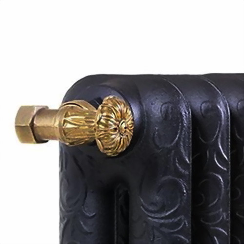 Комплект декоративных вентилей EXEMET угловых для чугунных радиаторов 1/2"