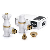 Комплект SR Rubinetterie серия Liberty 1/2" x 3/4" угловой, белый Комплект SR Rubinetterie серия Liberty 1/2" x 3/4" угловой, белый