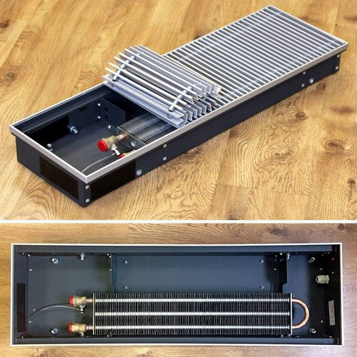 Конвектор внутрипольный VELAR KWH 200-70-1400, с решеткой цвет - Серебро