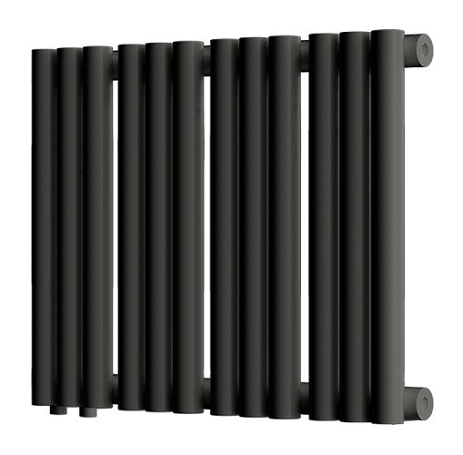 Стальной трубчатый радиатор отопления Empatiko Takt L1-472-300 Coal Black