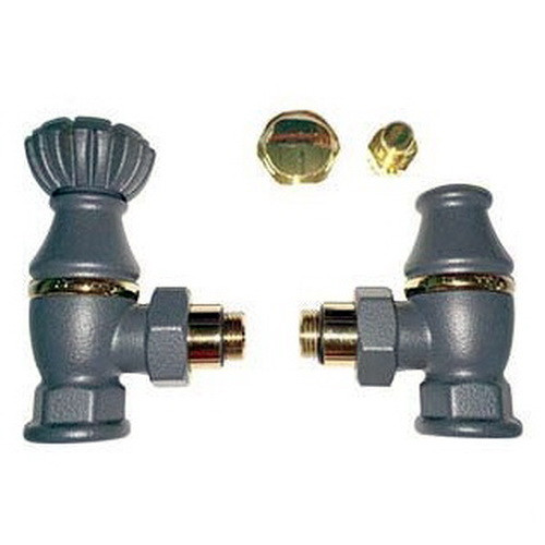 Комплект SR Rubinetterie серия Liberty 1/2" x 3/4" угловой, антрацит