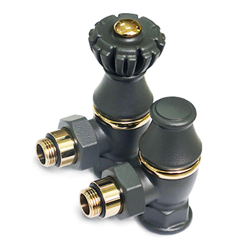 Комплект SR Rubinetterie серия Liberty 1/2" x 3/4" угловой, антрацит