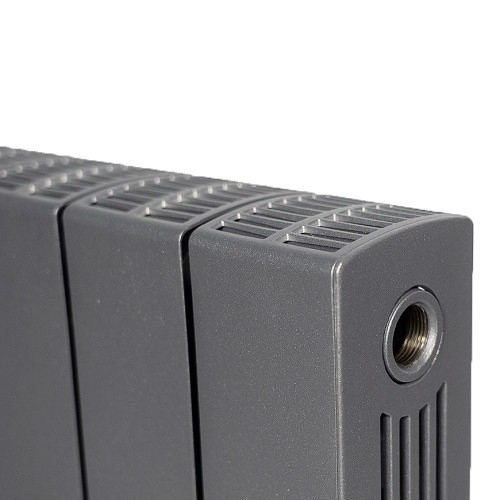 Биметаллический радиатор отопления Rifar SUPReMO 500 4 секции Титан