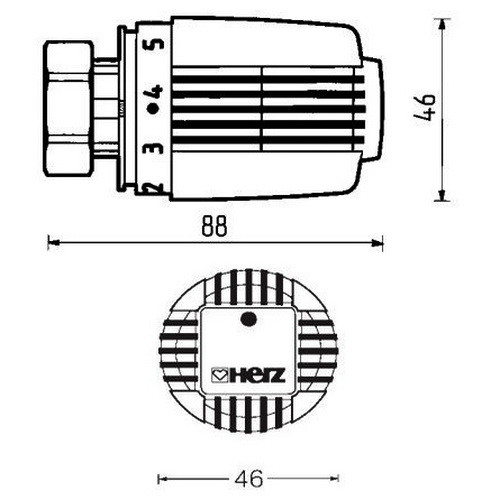 Термостатическая головка HERZ H Термостатическая головка HERZ H