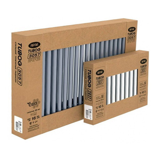 Стальной трубчатый радиатор отопления Rifar Tubog Ventil 3037 DV1 20 секций Титан Стальной трубчатый радиатор отопления Rifar Tubog Ventil 3037 DV1 20 секций Титан