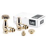 Комплект SR Rubinetterie серия Old Style 1/2" угловой, светлое золото Комплект SR Rubinetterie серия Old Style 1/2" угловой, светлое золото